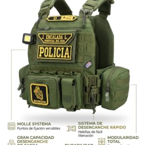 CHALECO T-REX 2026 MAS PLACA NIVEL IIIA